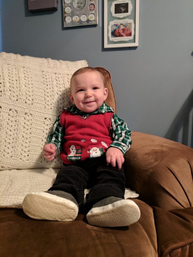 all dressed and ready to visit santa